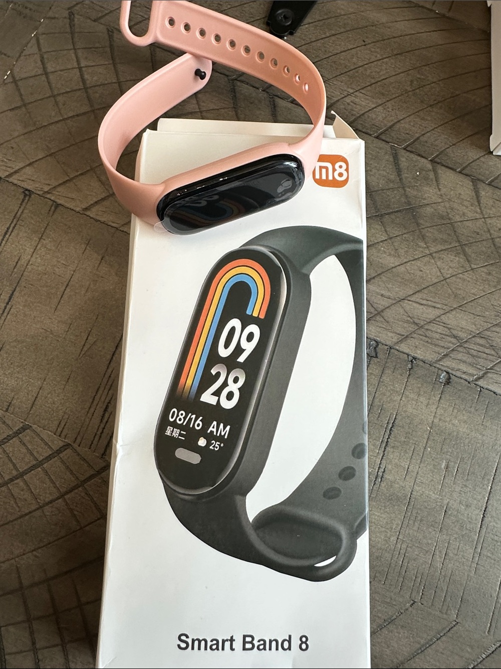 Smart Band 8 Fitness Tracker – Pink